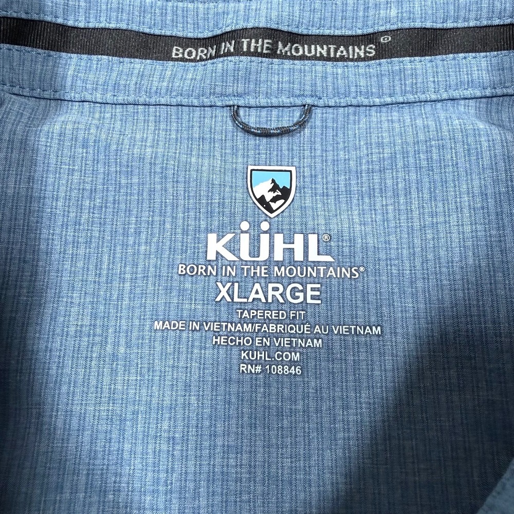 KUHL Optimizr Shirt Mens XL Tapered Fit Short Sleeve Button Up Hiking Utility - Picture 7 of 15